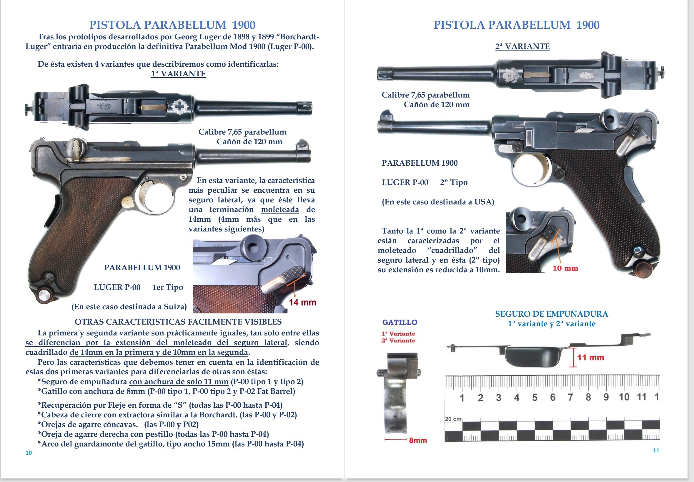 C96 Mauser & Luger Pistol Manuals (Spanish Text)